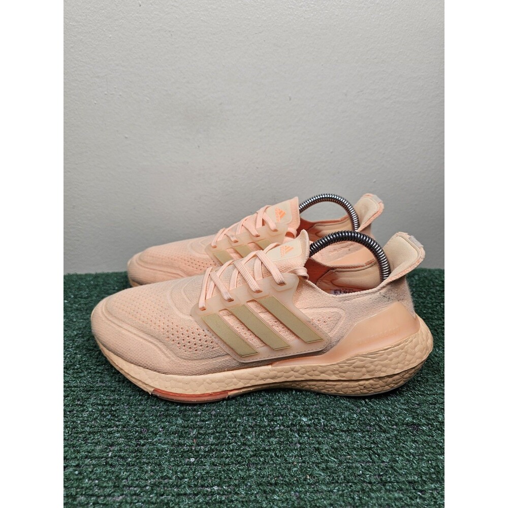 Adidas UltraBoost 21 Womens Acid Orange Running Shoes Size 9.5 FZ1918